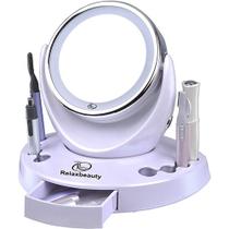 Kit Ana Hickmann Face Care 6 em 1 - Espelhos com Aumento e Luz LED, Pinça LED, Modelador de Cílios com Aquecimento, Depilador e Aparador de Pelos - Relaxmedic