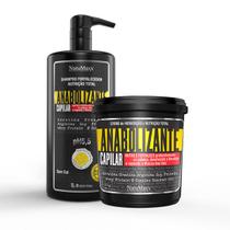 Kit Anabolizante Capilar Shampoo 1 Litro + Máscara 1Kg - NatuMaxx