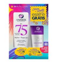 Kit Anasol com Protetor Solar FPS 75 de 200g e Protetor Solar Facial FPS 75 de 60g
