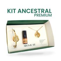 Kit ANCESTRAL PREMIUM - Colar e Bracelete Árvore da Vida + Óleo Essencial +Energia