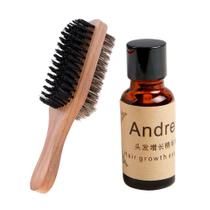 Kit Andrea Hair Growth Barba 20ml + Escova Dupla Barba