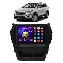 Kit android 8.1 santa fé 16/20 2 din suporte pto epx505 camb