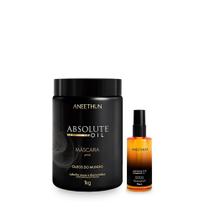 Kit Aneethun Absolute Oil - Máscara 1kg + Óleo 55ml Kit Aneethun Absolute Oil - Máscara 1kg + Óleo 55ml
