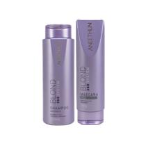 Kit Aneethun Blond 360 - Shampoo Matizante 300ml + Máscara Cinza 250g Kit Aneethun Blond 360 - Shampoo Matizante 300ml + Máscara Cinza 250g
