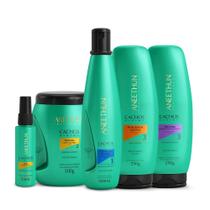 Kit Aneethun Cachos System -Óleo 55ml +Máscara 500g +Condicionador No Poo 300ml +Finalizador Crespos 250g +Gelatina 250g