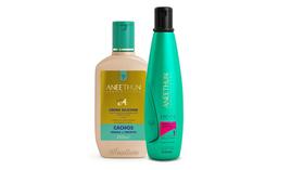 Kit aneethun cachos system shampoo e silicone - 2 produtos