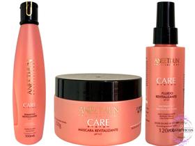 Kit Aneethun Care System Revitalizante Shampo Fluido Máscara Kit Aneethun Care System Revitalizante Shampo Fluido Máscara