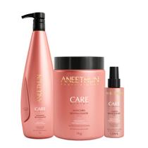 Kit Aneethun Care System Shampoo 1L+Máscara 1L+Fluido 120 ml Kit Aneethun Care System Shampoo 1L+Máscara 1L+Fluido 120 ml