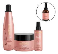 Kit Aneethun Care System Shampoo, Máscara E Fluído + Brinde Kit Aneethun Care System Shampoo, Máscara E Fluído + Brinde