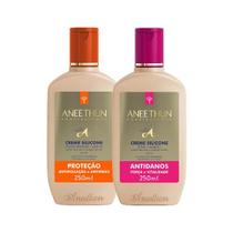 Kit Aneethun Creme de Silicone Proteção + Antidanos 250ml