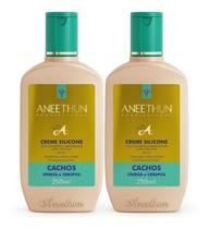 Kit Aneethun Creme Silicone Cachos Ondas E Crespos