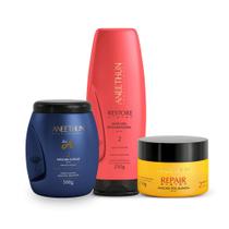 Kit Aneethun Cronograma Capilar Reparação Essencial Kit Aneethun Cronograma Capilar Reparação Essencial