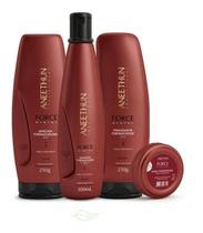 Kit Aneethun Force Shampoo E Máscara ,Finalizador +Dose - Aneethun Profíssional