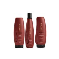 Kit aneethun force shampoo, mascara, finalizador 250g