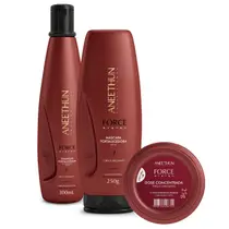 Kit Aneethun Force System Shampoo Mascara Dose Fortificante