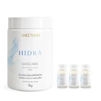 Kit Aneethun Hidra - Máscara 1kg + Ampolas 13ml (3Unidades) Kit Aneethun Hidra - Máscara 1kg + Ampolas 13ml (3Unidades)