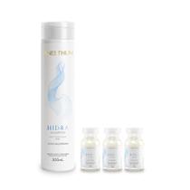 Kit Aneethun Hidra - Shampoo 300ml + Ampolas 13ml (3Unidades) Kit Aneethun Hidra - Shampoo 300ml + Ampolas 13ml (3Unidades)