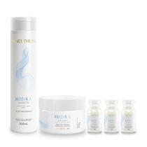 Kit Aneethun Hidra - Shampoo 300ml + Máscara 250g + Ampolas 13ml (3Unidades) Kit Aneethun Hidra - Shampoo 300ml + Máscara 250g + Ampolas 13ml (3Unidades)