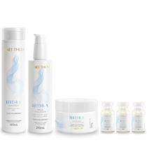Kit Aneethun Hidra - Shampoo 300ml + Máscara 250g + Finalizador 210ml + Ampolas 13ml (3Unidades)