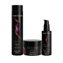 Kit Aneethun Inside Shampoo 300ml Máscara 250g Finalizador 110ml Kit Aneethun Inside Shampoo 300ml Máscara 250g Finalizador 110ml