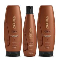 Kit Aneethun Kera System 3 passos Sh.+recond.+finalizador Kit Aneethun Kera System 3 passos Sh.+recond.+finalizador