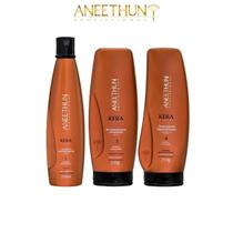 Kit Aneethun Kera System Shampoo Recondicionador Finalizador