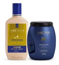 Kit Aneethun Linha A Creme de Silicone 250ml + Máscara Linha A 500g