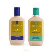 Kit Aneethun Linha A Creme De Silicone Brilho E Cachos
