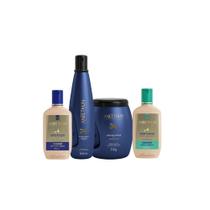 Kit aneethun linha a sh, masc. creme silicone, cachos 300ml