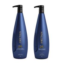 Kit Aneethun Linha A Shampoo 1000ml e Creme Silicone 1000ml