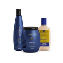 Kit Aneethun Linha A - Shampoo 300mL + Máscara 500g + Creme Brilho 250ml Kit Aneethun Linha A - Shampoo 300mL + Máscara 500g + Creme Brilho 250ml