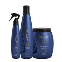 Kit Aneethun Linha A Shampoo 300ml + Máscara 500g + Multibenefícios 150ml Kit Aneethun Linha A Shampoo 300ml + Máscara 500g + Multibenefícios 150ml