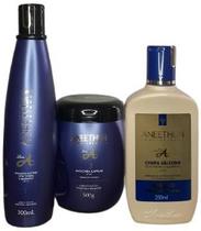 Kit Aneethun Linha A Shampoo + Máscara + Creme Silicone