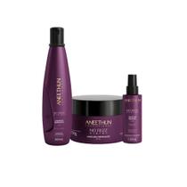 Kit aneethun no frizz system sh, mascara, finalizador 300ml