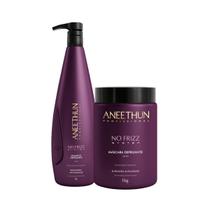 Kit Aneethun No Frizz System Shampoo 1L + máscara 1Kg