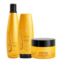 Kit Aneethun Pós Química Shampoo 300ml +Máscara 250g + Finalizador 250g