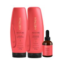Kit Aneethun Restore System Máscara 250g+Finalizador 250g+Booster