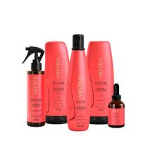 Kit Aneethun Restore System - Shampoo 300ml + Máscara 250g + Finalizador 250g + Acidificante 210ml + Booster 40ml