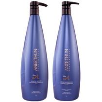 Kit Aneethun Shampoo 1 L e Creme Silicone Linha A 1 litro Hidratação