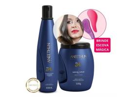 KIT Aneethun Shampoo Linha A e Mascara Linha A e ESCOVA