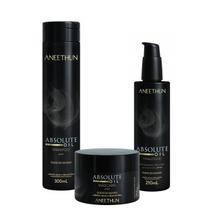 Kit Aneethun Shampoo,Máscara e Finalizador Absolute Oil