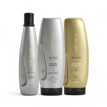 Kit Aneethun Shampoo Matizante 300ml + Máscara Matizante 250g + Finalizador Termoativado 250g