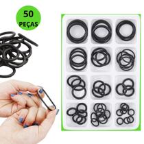 Kit Anéis De Vedação 50 Peças Borracha O-ring Estojo Diversos Tamanhos Variados Multiuso Utilidade Kit Anéis De Vedação 50 Peças Borracha O-ring Estojo Diversos Tamanhos Variados Multiuso Utilidade