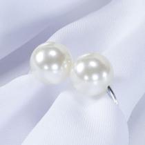 Kit Anel de Guardanapo Pérola Dupla 12 Peças Mesa Posta Kit Anel de Guardanapo Pérola Dupla 12 Peças Mesa Posta