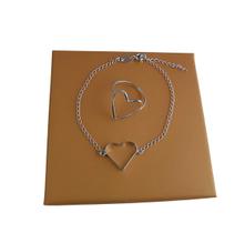 Kit Anel e Pulseira Coração de Prata 925 Kit Anel e Pulseira Coração de Prata 925