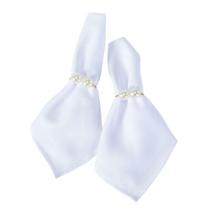 Kit Anel Para Guardanapos Pérola Duplo Grande 4cm X 3cm Argola - Dourado Kit Anel Para Guardanapos Pérola Duplo Grande 4cm X 3cm Argola - Dourado