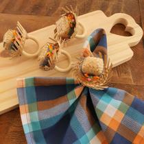 Kit anel para Porta Guardanapo natal festa chapéu palha 12un Kit anel para Porta Guardanapo natal festa chapéu palha 12un