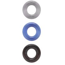 Kit Anel Peniano 3 Cores 3,7Cm Sexy Import