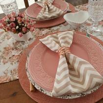 Kit Anel porta Guardanapo argola natal aro rose gold 12 peça