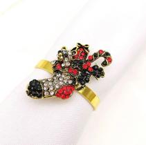 Kit Anel Porta Guardanapo Decoração Natal 8pç Vários Modelos Kit Anel Porta Guardanapo Decoração Natal 8pç Vários Modelos